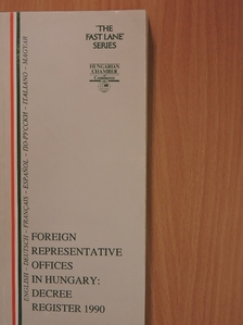Foreign Representative Offices in Hungary [antikvár]
