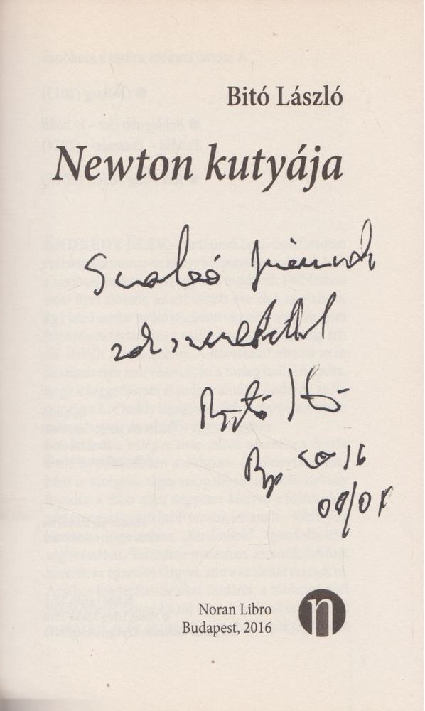 Bitó László - Newton kutyája (Dedikált) [antikvár]