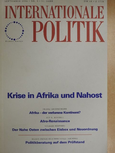 Ali A. Mazrui - Internationale Politik September 1996 [antikvár]