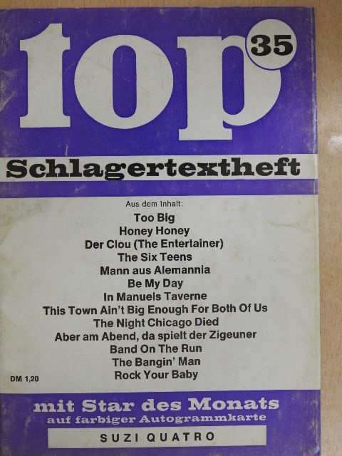 Kurt Feltz - Top Schlagertextheft 35 [antikvár]