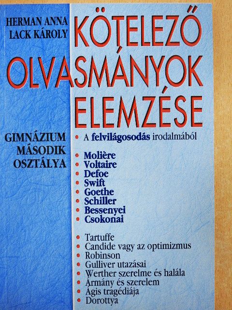 Herman Anna - Kötelező olvasmányok elemzése 2. [antikvár]