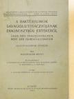 Manninger Rezső - A baktériumok savagglutinácziójának diagnosztikai értékéről [antikvár]