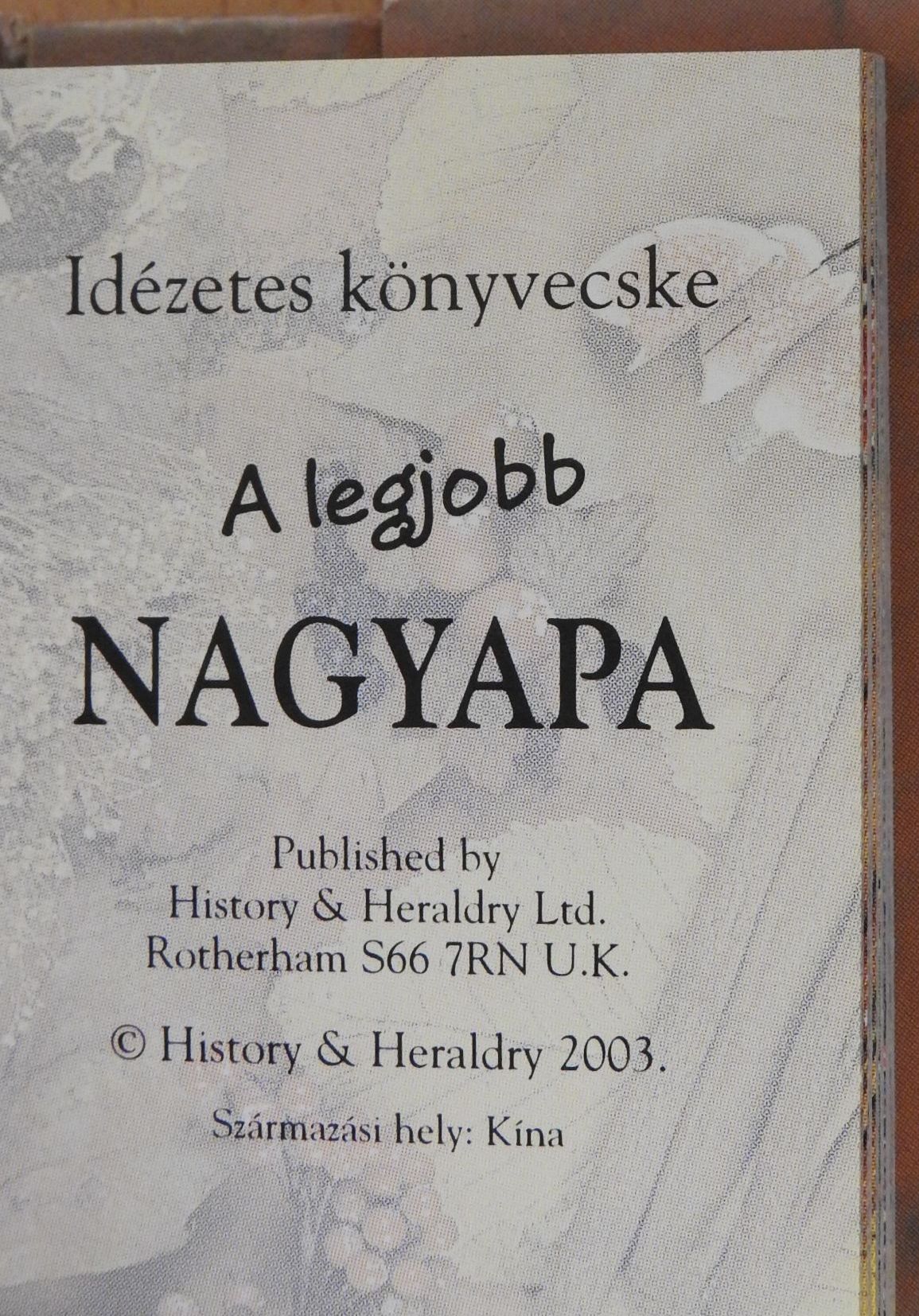 A legjobb nagyapa (minikönyv) [antikvár]