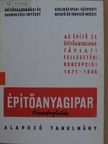 Kövecs Kálmán - Az építő- és építőanyagipar távlati fejlesztési koncepciói 1971-1985. [antikvár]