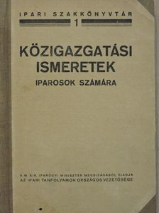 Közigazgatási ismeretek [antikvár]