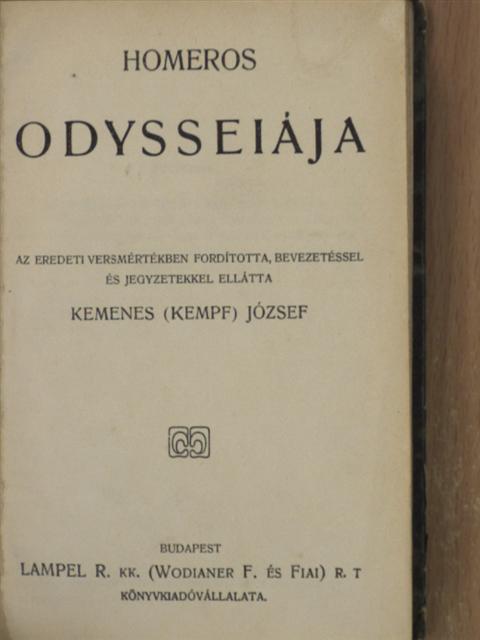 Homérosz - Homeros Odysseiája [antikvár]