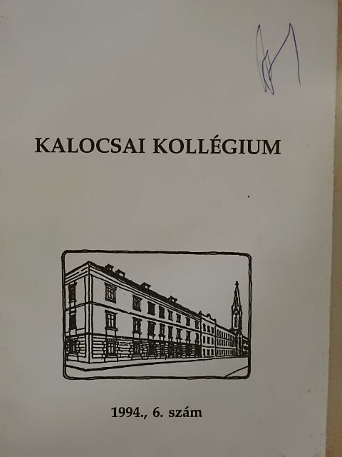 Adrian Stokes - Kalocsai Kollégium 1994/6. [antikvár]