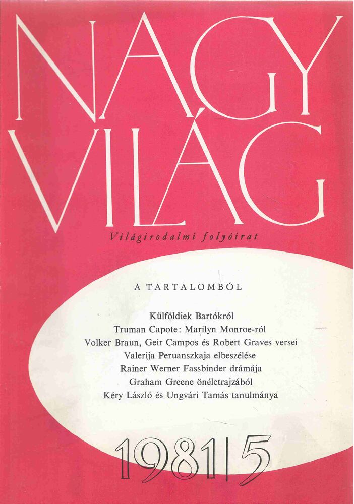 Kéry László (főszerk.) - Nagyvilág 1981/5 [antikvár]