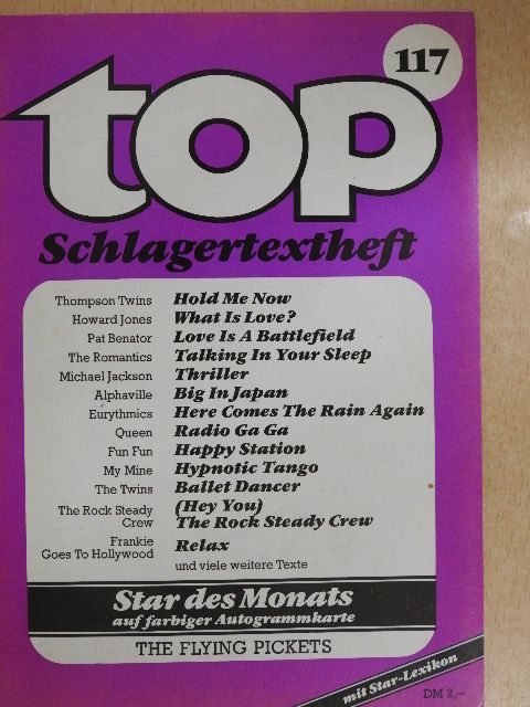 Howard Jones - Top Schlagertextheft 117 [antikvár]