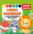 Vidám cukiságok - 6 színű festékpalettával minden oldalon