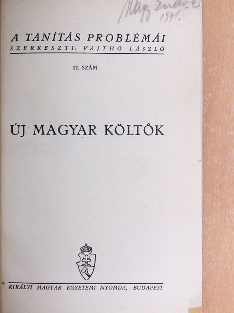 Ábrányi Emil - Új magyar költők I. [antikvár]