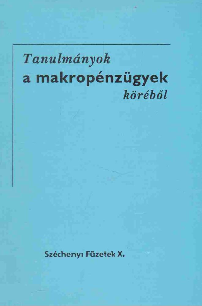 dr. Balázs Zoltán - Tanulmányok a makropénzügyek köréből [antikvár]