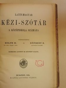 Latin-magyar kézi-szótár [antikvár]
