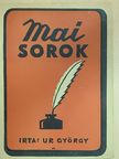 Ur György - Mai sorok [antikvár]