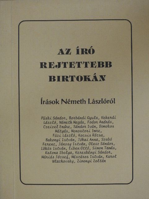 Borbándi Gyula - Az író rejtettebb birtokán [antikvár]