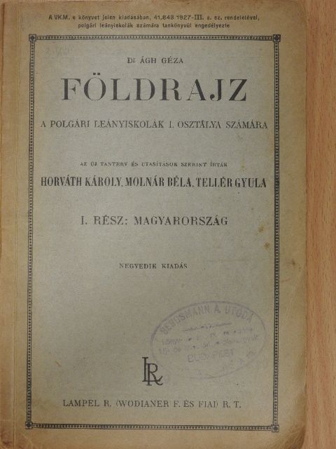 Dr. Ágh Géza - Földrajz I. [antikvár]