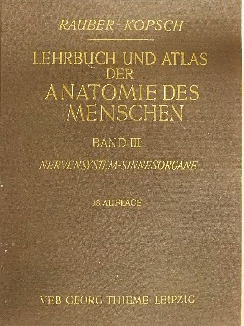 Dr. Fr. Kopsch - Lehrbuch und Atlas der Anatomie des Menschen III. [antikvár]