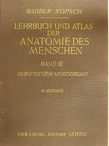 Dr. Fr. Kopsch - Lehrbuch und Atlas der Anatomie des Menschen III. [antikvár]