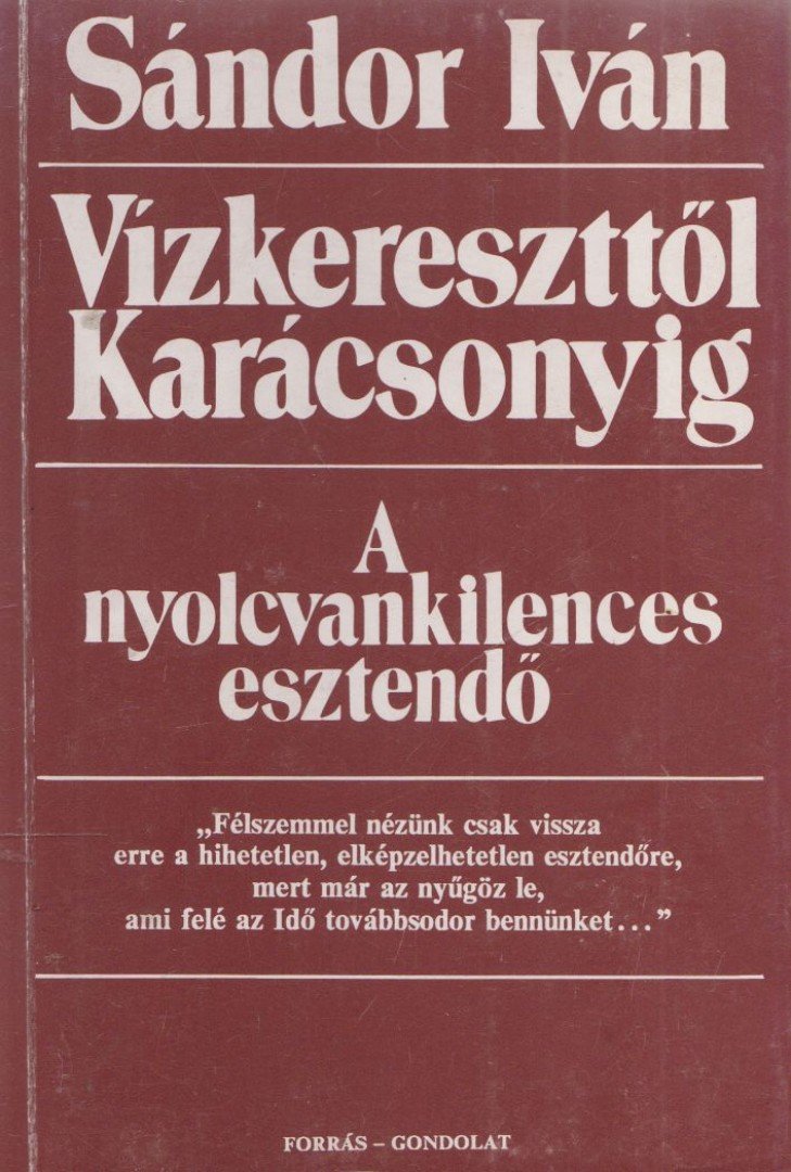 Sándor Iván - Vízkereszttől Karácsonyig [antikvár]