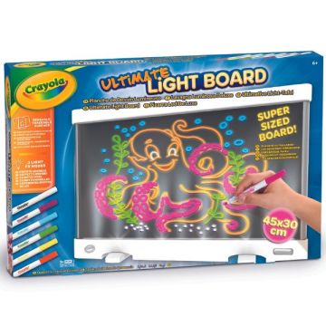 Crayola: Neon világító rajztábla filctollakkal
