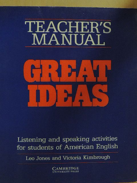 Leo Jones - Great Ideas - Teacher's Manual [antikvár]