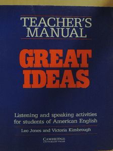 Leo Jones - Great Ideas - Teacher's Manual [antikvár]
