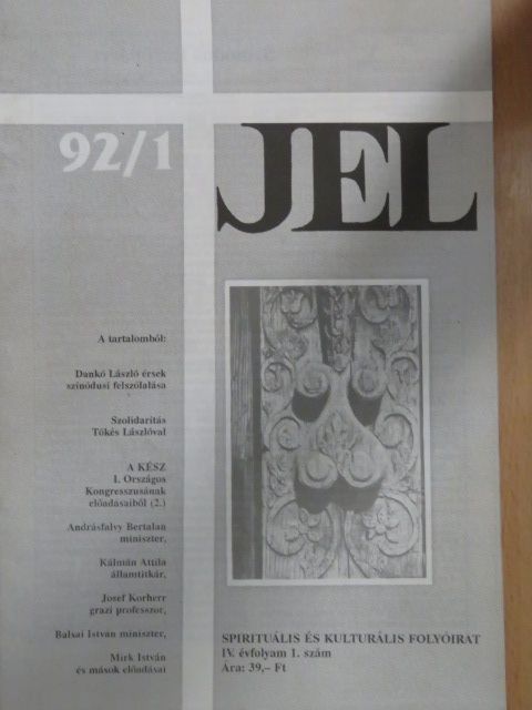 Drenyovszky Irén - Jel 1992/1. [antikvár]