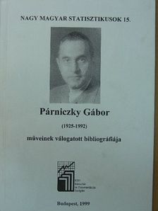 Párniczky Gábor műveinek válogatott bibliográfiája [antikvár]