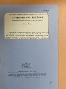 Dénes Zoltai - Meditationen über Béla Bartók [antikvár]