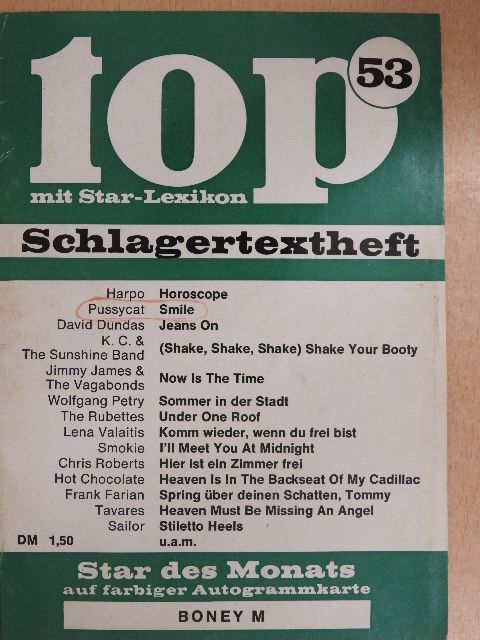 Chris Roberts - Top Schlagertextheft 53 [antikvár]