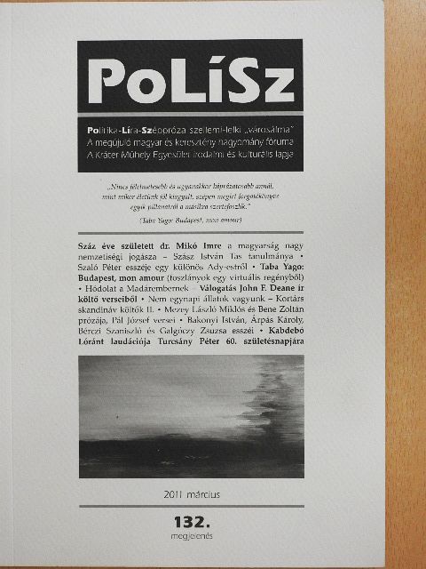 Árpás Károly - PoLíSz 2011. március [antikvár]