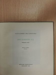 Alexandru Macedonski - Decemberi éj [antikvár]