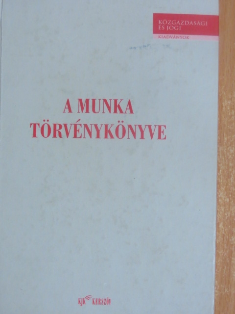 Villányiné Dr. Bárány Anikó - A munka törvénykönyve [antikvár]