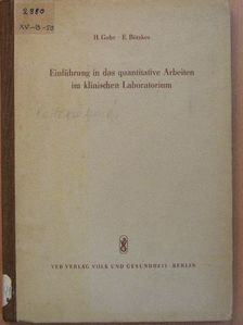 Dr. Hans Gohr - Einführung in das quantitative Arbeiten im klinischen Laboratorium [antikvár]