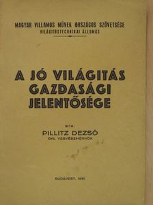 Pillitz Dezső - A jó világitás gazdasági jelentősége [antikvár]