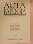 Adriányi Gábor - Acta Papensia 2001/3-4. [antikvár]