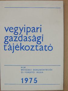Vegyipari Gazdasági Tájékoztató 1975/4. [antikvár]