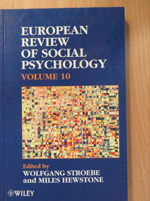 Klaus Fiedler - European Review of Social Psychology 10. [antikvár]