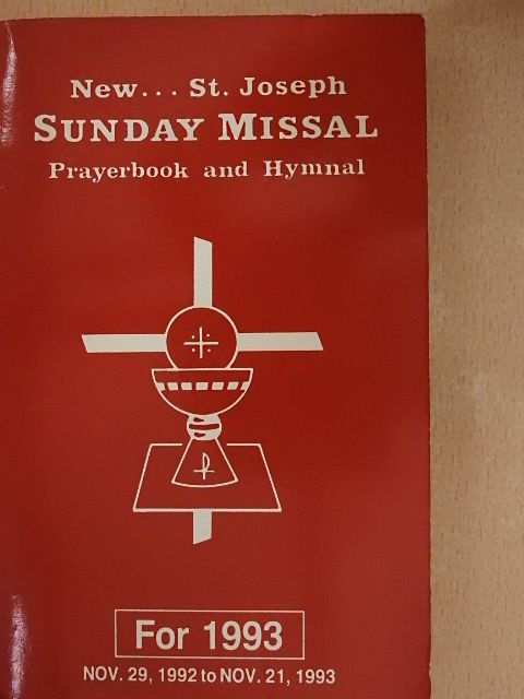 New... St. Joseph Sunday Missal Prayerbook and Hymnal for 1992-1993 [antikvár]