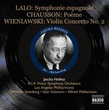 LALO, CHAUSSON, WIENIAWSKI - SYMPHONIE ESPAGNOLE, POÉME, VIOLIN COCNERTO NO.2 CD HEIFETZ, STEINBERG