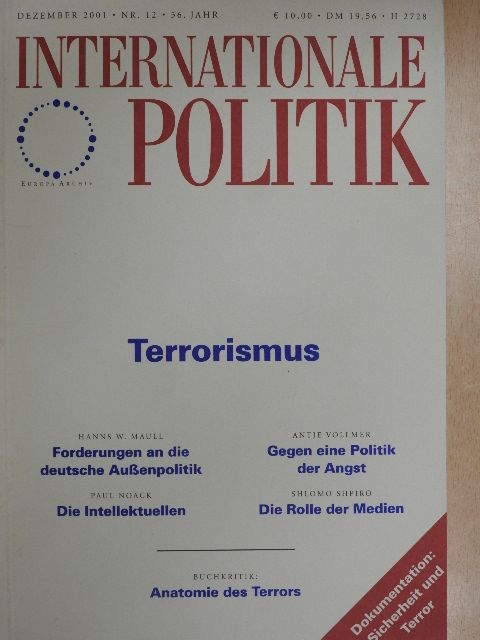 Hanns W. Maull - Internationale Politik Dezember 2001 [antikvár]