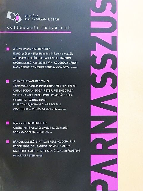 Ágh István - Parnasszus 2013. ősz [antikvár]