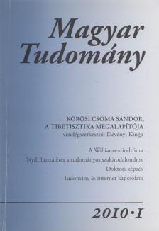 CSÁNYI VILMOS - Magyar Tudomány 2010/1. [antikvár]