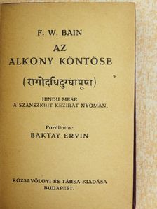 F. W. Bain - Az alkony köntöse [antikvár]