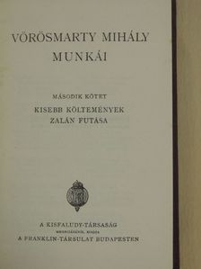 Gróf Klebelsberg Kuno - Vörösmarty Mihály munkái II. [antikvár]