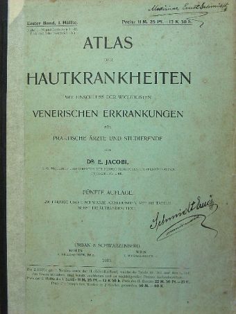 Dr. Eduard Jacobi - Atlas der Hautkrankheiten I. [antikvár]