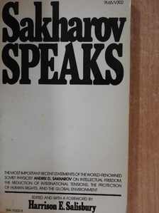 Andrei D. Sakharov - Sakharov Speaks [antikvár]