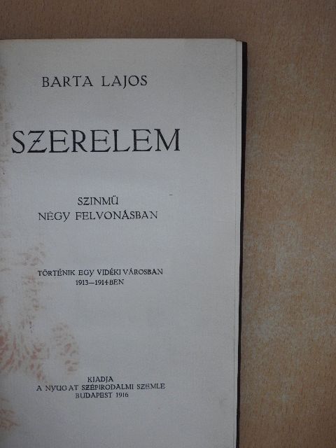 Barta Lajos - Szerelem/Fehér virág/Egyszerű gondolatok [antikvár]