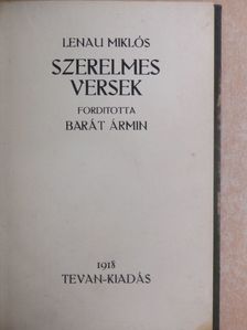 Lenau Miklós - Szerelmes versek [antikvár]