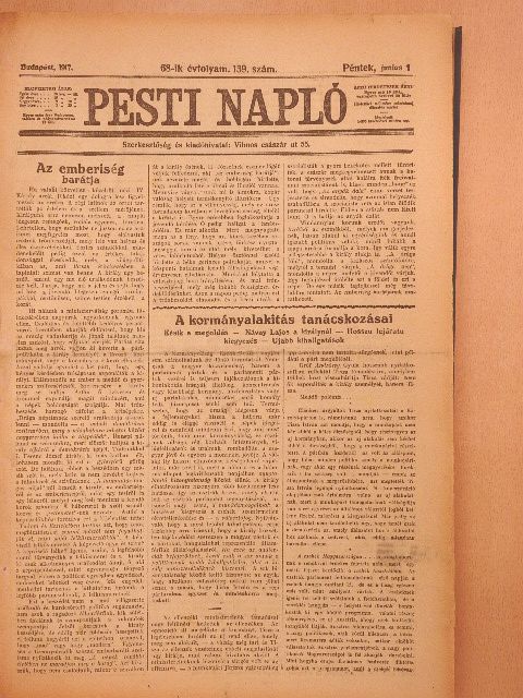 Bakos Tibor - Pesti Napló 1917. (nem teljes évfolyam) [antikvár]